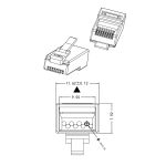 Коннектор Neolan UTP RJ-45 Cat 6