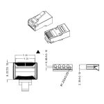 Коннектор Neolan FTP RJ-45 Cat 6a