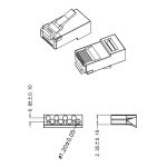 Коннектор Neolan UTP RJ-45 Cat 6a